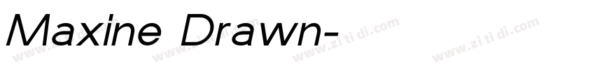 Maxine Drawn字体转换